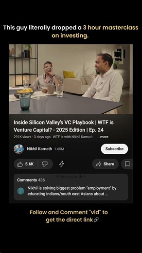 The Best Free Venture Capital Masterclass on YouTube #money #finance #investing #mustwatch