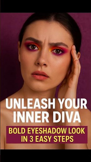 Bold Eyeshadow Tutorial for Beginners | 3 Steps to a Show-Stopping Eye Look ! #makeup #makeuptips