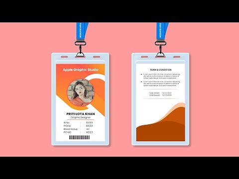 ID Card Design Tutorial | ID Card Size 2024 | Photoshop Tutorial