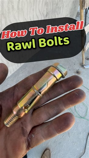 How To Install Rawl Bolts 🤷🏼‍♂️Fasteners Bolt #shorts#tools