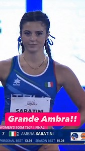 La nostra campionessa toscana Ambra Sabatini è campionessa mondiale nei 100 metri! Che spettacolo Ambra! Sei il nostro orgoglio! ❤️💪 | Eugenio Giani
