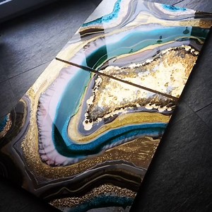 1.8M views · 692 reactions | This German artist turns ordinary resin into stunning pieces of geode art  (via In The Know) | Yahoo | Facebook