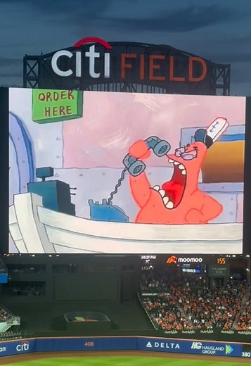 Patrick Star Takes Over Citi Field for Iconic Visit