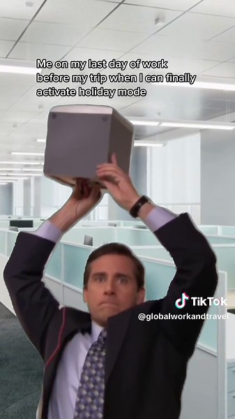 Last day of work before vacation be like... See ya✌🏻🤣! Time to activate my 'Out of Office' mode! 😎🏝️✈️ #travelmeme #travelhumour #officememe #viral #explorepage