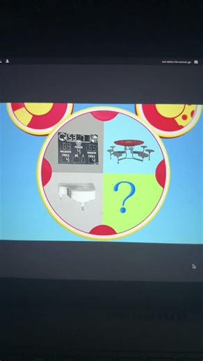 The Mystery Mouseketool was greyed out for backtalk!