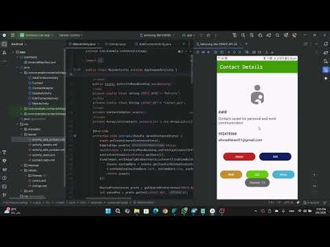 Mobile Application Contact List App