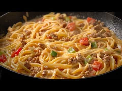 Incredibly delicious spaghetti in 15 minutes! This is delicious, you'll want to cook it every day!