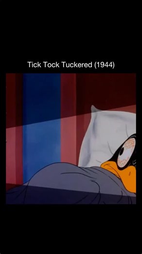 Memory Cartoons on Instagram: "This scene comes from Tick Tock Tuckered, a classic Looney Tunes cartoon where Porky Pig struggles against extreme exhaustion while trying to stay awake. The humor builds slowly, turning fatigue into surreal slapstick as reality starts to blur and timing becomes everything ⏰😵‍💫 Fun fact: Tick Tock Tuckered is often praised for its strong visual storytelling and relatable premise. By exaggerating something as simple as being tired, the cartoon creates comedy purel