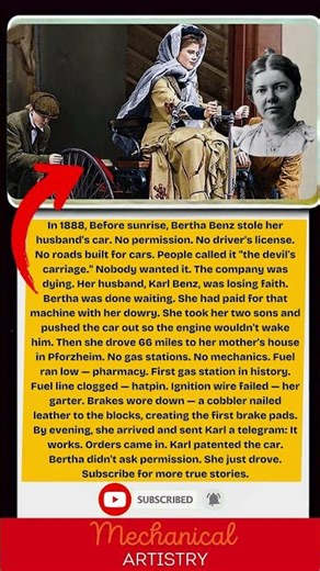 Bertha Benz 🚗 The Woman Who Drove History Forward