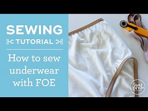 How to Sew Underwear with Fold Over Elastic