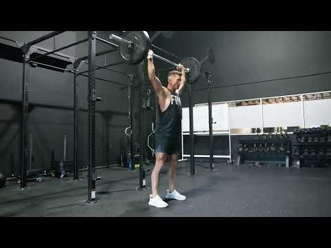 How to do a Behind-the-Neck Push Press (No Audio)