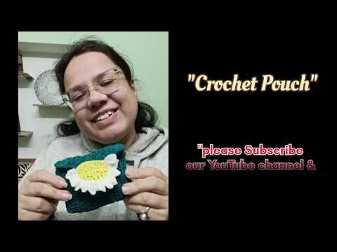 Crochet Mini Pouch step by step | Beginners Friendly Tutorial #crochetpouch #beginnercroche