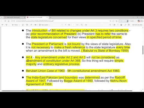 Union and Its Territory FULL CHAPTER | Indian Polity | M LAXMIKANTH | UPSC