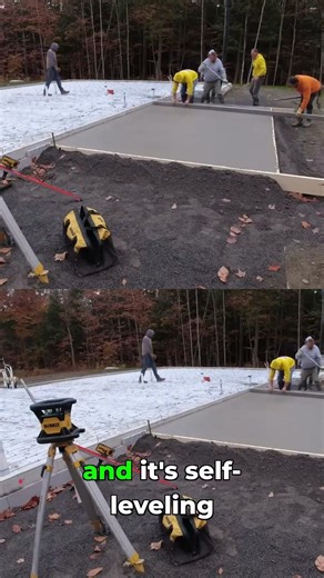 Laser-Guided Concrete Finishing That Saves Hours #shorts