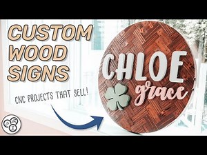 How to Make Custom Wooden Sign on CNC | X-Carve
