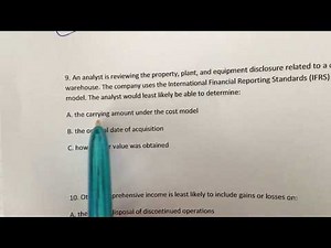 CFA Level 1 Practice Mock Exam Questions Financial Reporting And Analysis Part 1