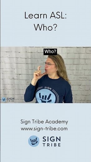 WHO in ASL // Sign Tribe Academy
