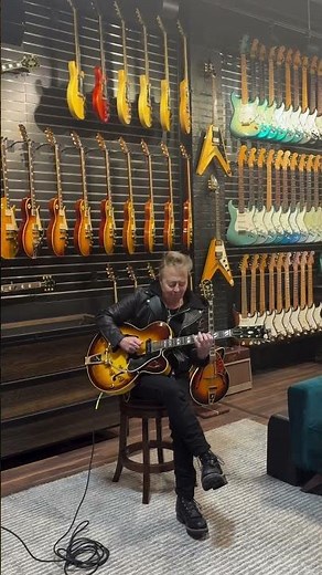 Brian stopped by to play some guitars ‪@wellstrungguitars8410‬ in Long Island, NY last week.