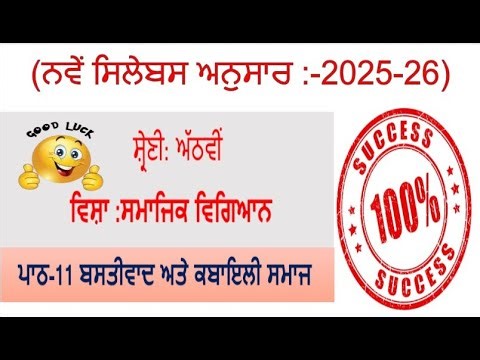 8th class social science lesson no. 11