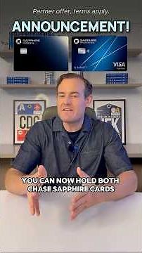 You Can Now Hold BOTH Sapphire Cards?! 💳