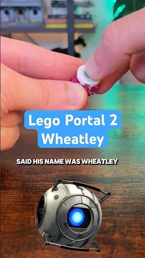 Attempting A PERFECT Lego Portal 2 Wheatley #lego #portal2 #portal