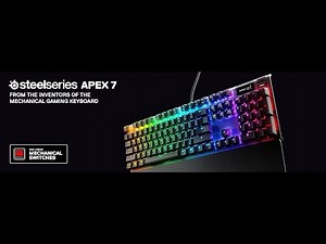 SteelSeries Apex 7 – RGB Mechanical Gaming Keyboard with OLED Smart Display & Quiet Red Switches