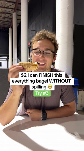 TRUST THE PROCESS 😤 #foodie #bagel #foodtiktok #food #bagel #breakfast #tiktokfood #challenge #handshakebets