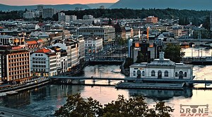 Aerial Views: Geneva In Western Switzerland