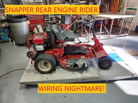 Snapper Rear Engine Rider | Wiring Nightmare!