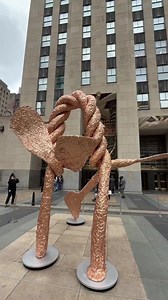 16K views · 211 reactions | Chamberlain Goes Outdoors at Rockefeller Center, featuring three incredible works by John Chamberlain, is now on view to the public through May 29th. Also on view, John Chamberlain: Foil and Form at Christie's. Tap our link in bio for more information on the show. | Rockefeller Center | Facebook