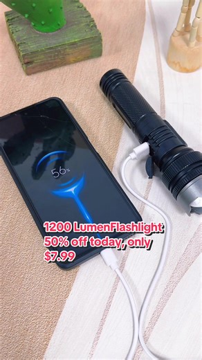 1200 Lumen Military Grade Flashlight for Night Use