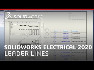 What's New in SOLIDWORKS Electrical 2020 - Leader Lines