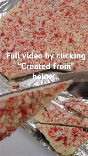PEPPERMINT BARK CANDY 😋 So YUMMY 😍 #food #christmas #gift #candy #recipe