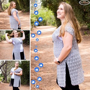 8.9K views · 161 reactions | NEW Crochet Pattern for YOU  LONG CROCHET VEST ➡️ https://www.nickishomemadecrafts.com/shell-crochet-vest-pattern/ | Crochet Patterns & Tutorials by Nicki's Homemade Crafts | Facebook