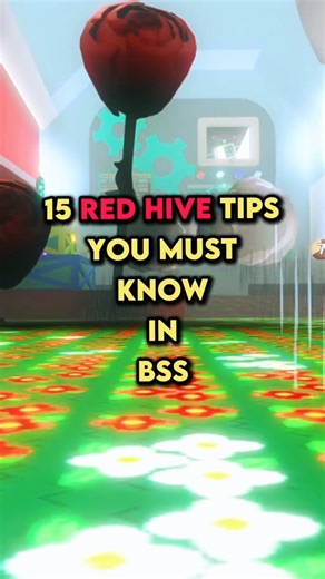 15 Pro Red Hive Tips in Bee Swarm Simulator #roblox #shorts #bss