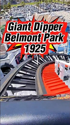 Riding a 100 year old Wooden Coaster | Giant Dipper POV