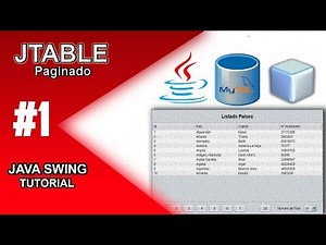 ► 36. ✅ CURSO JAVA: Cómo paginar registros de un JTable - JTable Pagination 【TableModel】# 1/6