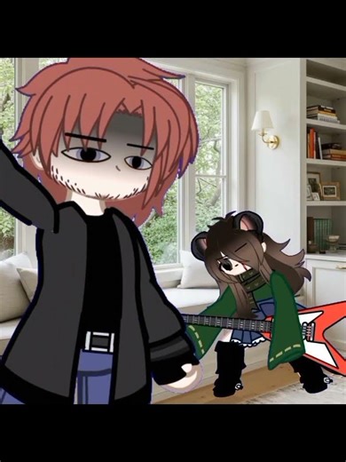 #gacha #lila on the guitar to calm down, the pants calmed down