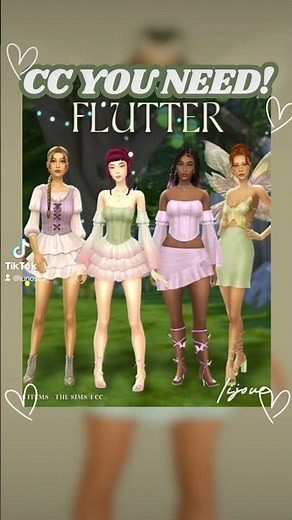 Sims 4 CC YOU NEED 🧚 | Modern Fairycore Fashion #sims4 #sims4cc #sims4fairy #sims4mods