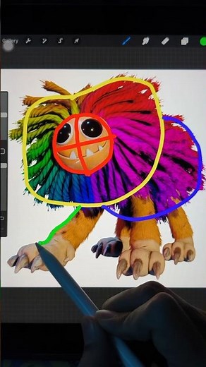 Drawing Yarnaby from Poppy Playtime Chapter 4 🦁🧶