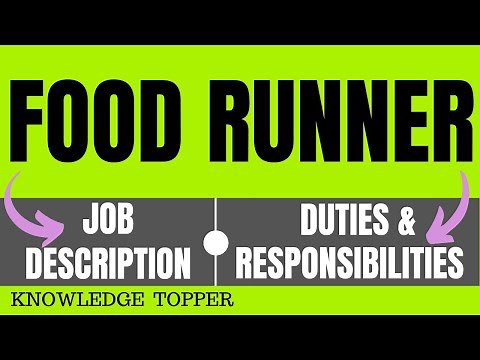Food Runner Job Description | Food Runner Roles and Responsibilities