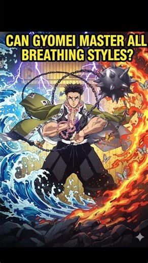 Can Gyomei Master All The Breathing Style? #demonslayer #shorts