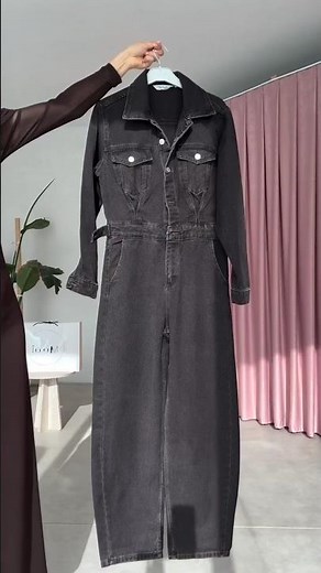 Black Denim Jumpsuit Outfit | Chic Winter Style for Girls