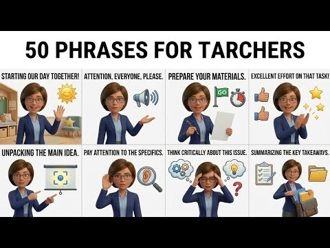 50 Essential Classroom Phrases for Teachers | Daily Phrases You Must Know|