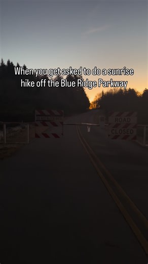 When you get asked to do a sunrise hike off the Blue Ridge Parkway, you should probably say yes. 🌄 | Pisgah Domes