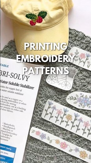 Hot Take: Printing embroidery stick & stitch patterns is actually SUPER easy!!!
