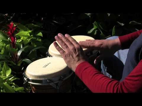 How to play a classic rock beat on bongos