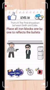 Brain test 2 Agent Smith level 20 solution or walkthrough