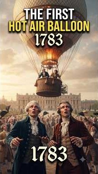 The First Hot Air Balloon: How Humanity Conquered the Sky #first #shorts