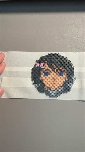 They said this custom Demon Slayer PFP would be a challenge! ⚔️🦋#shorts #demonslayer #pixelart